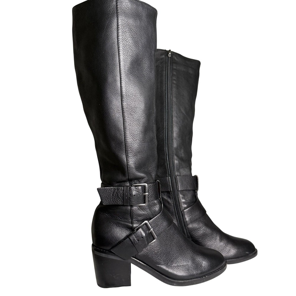 Kenneth Cole‎ Gentle Souls Verona Riding Boot Black Leather Knee-High Size 5